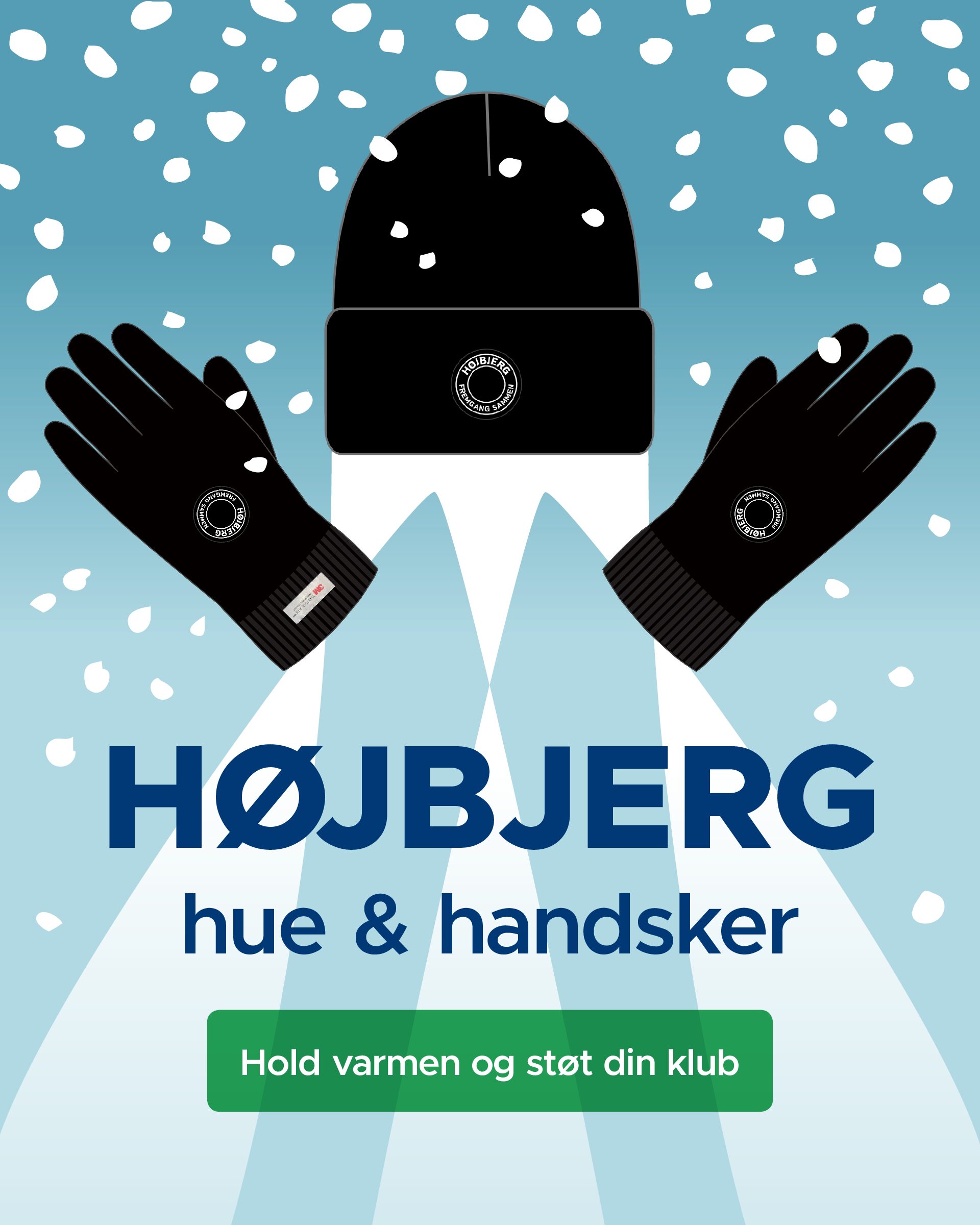 Klubsæt (hue & handsker) - Højbjerg - Fremgang sammen